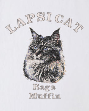 ラガマフィン ミディアム フェイス&サークルロゴ 刺繍 Tシャツ