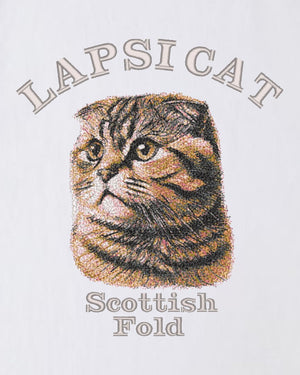 スコティッシュフォールド ミディアム フェイス&サークルロゴ 刺繍 ロンＴ