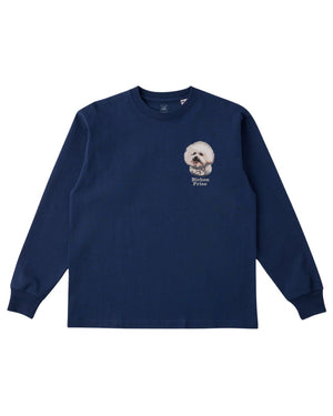 ビションフリーゼフェイス&ロゴ 刺繍 ロンT