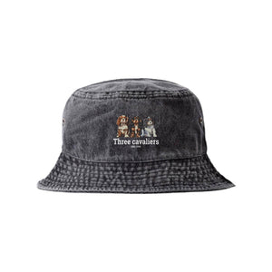 LAPSI Three dog series cavalier bucket hat