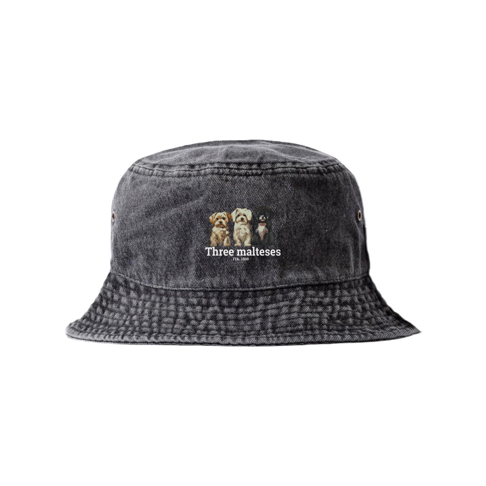 LAPSI Three dog series maltese bucket hat