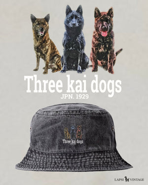 LAPSI Three dog series Kai dog bucket hat
