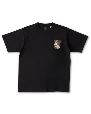 ボーダーコリーフェイスドッグ刺繍 Tシャツ