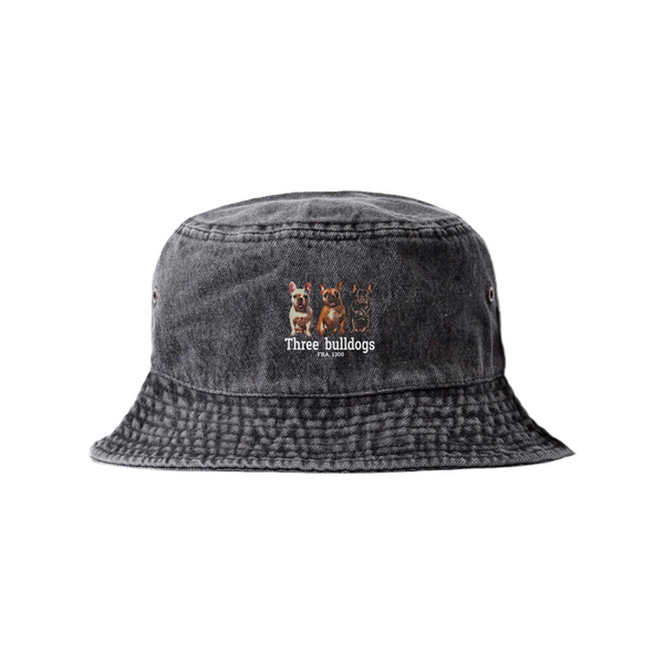 LAPSI Three dog series bulldog bucket hat