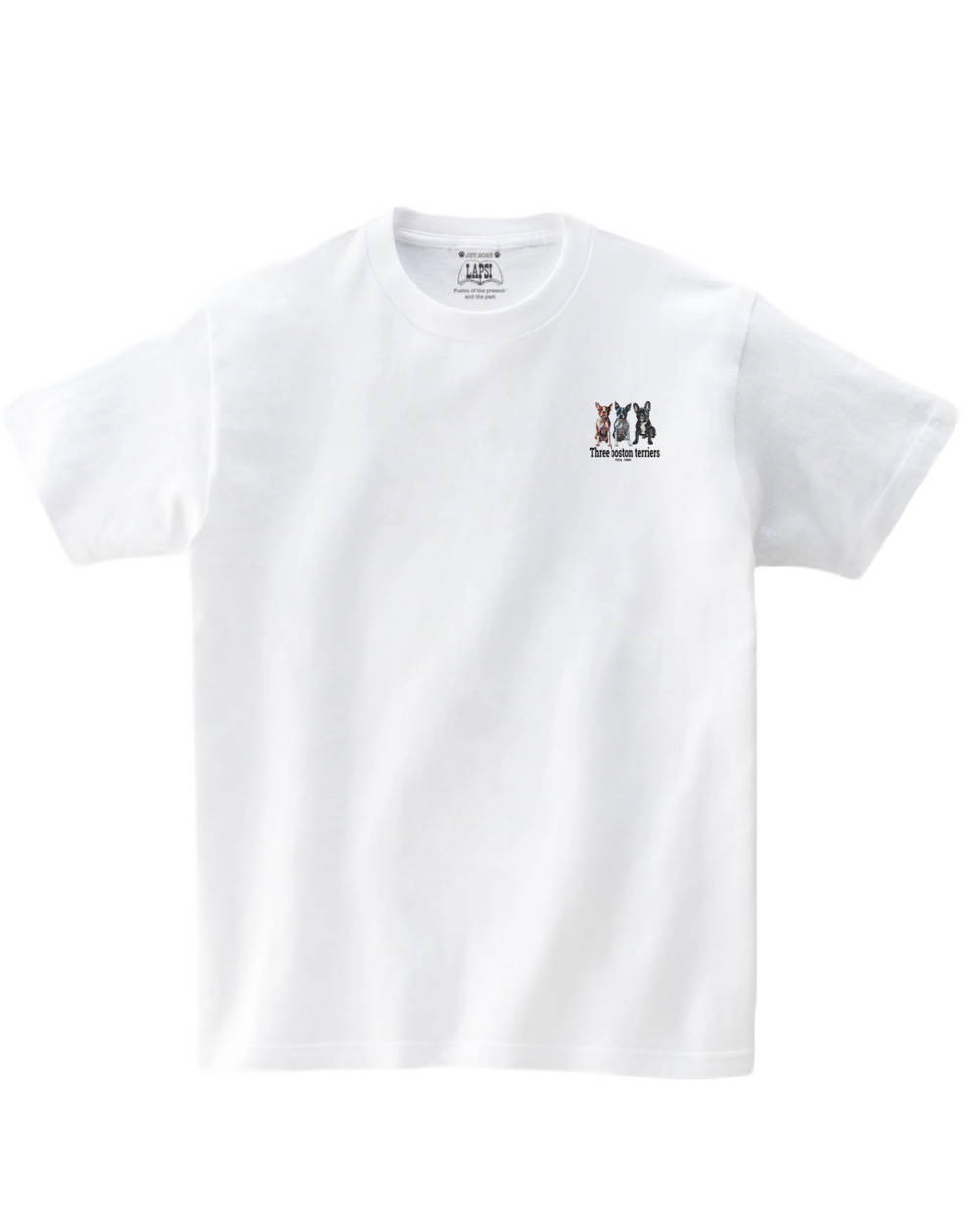 LAPSI Three dog series boston terrier Tee