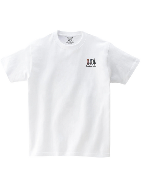 LAPSI Three dog series boston terrier Tee