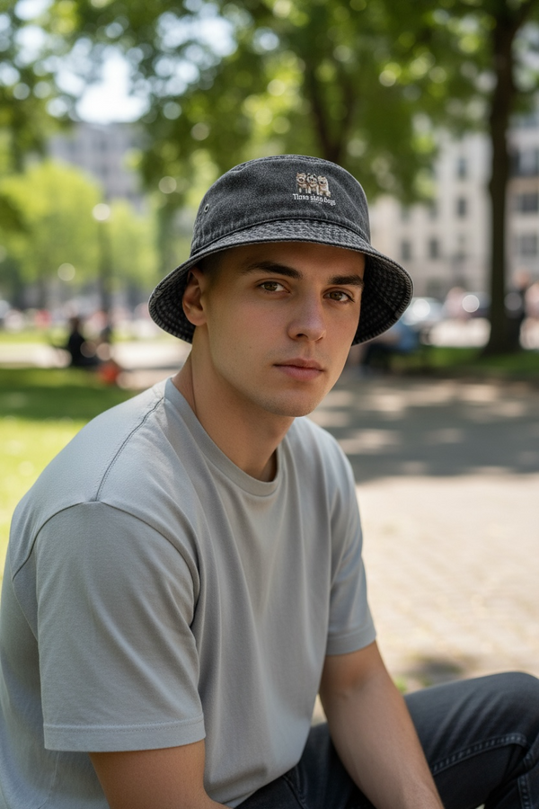 LAPSI Three dog series Akita dog bucket hat