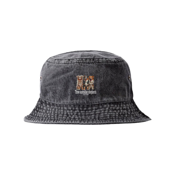 LAPSI Three dog series Australian shepherd bucket hat