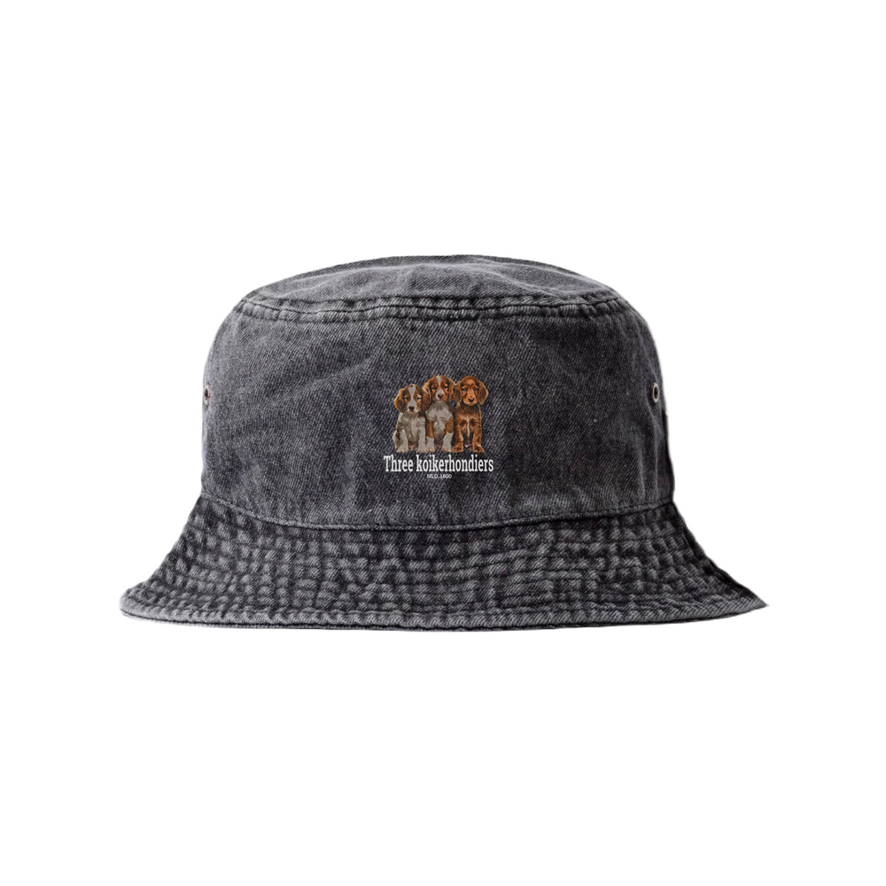 LAPSI Three dog series Koikerhondiers bucket hat