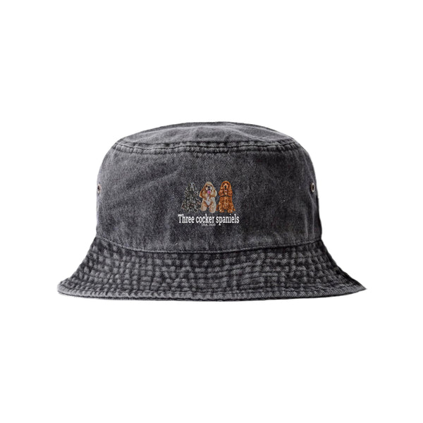 LAPSI Three dog series Cocker spaniel bucket hat