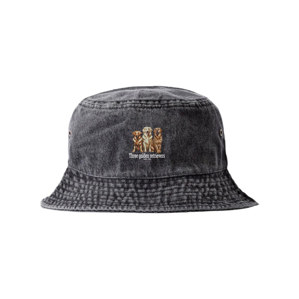 LAPSI Three dog series golden retrievers bucket hat