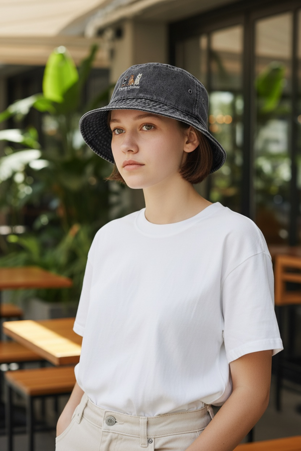 LAPSI Three dog series Shiba bucket hat