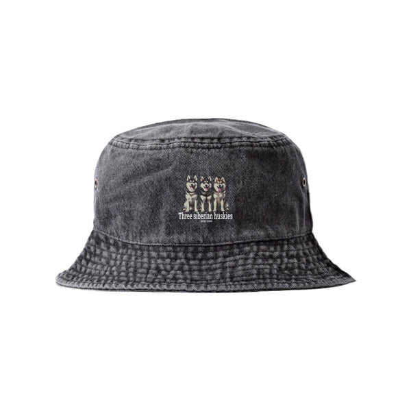 LAPSI Three dog series Siberian huskie bucket hat