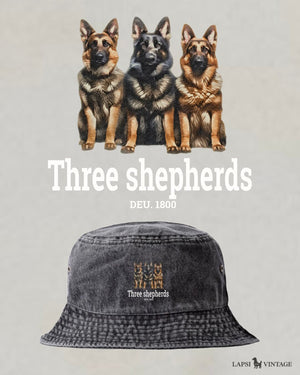 LAPSI Three dog series Shepherd bucket hat