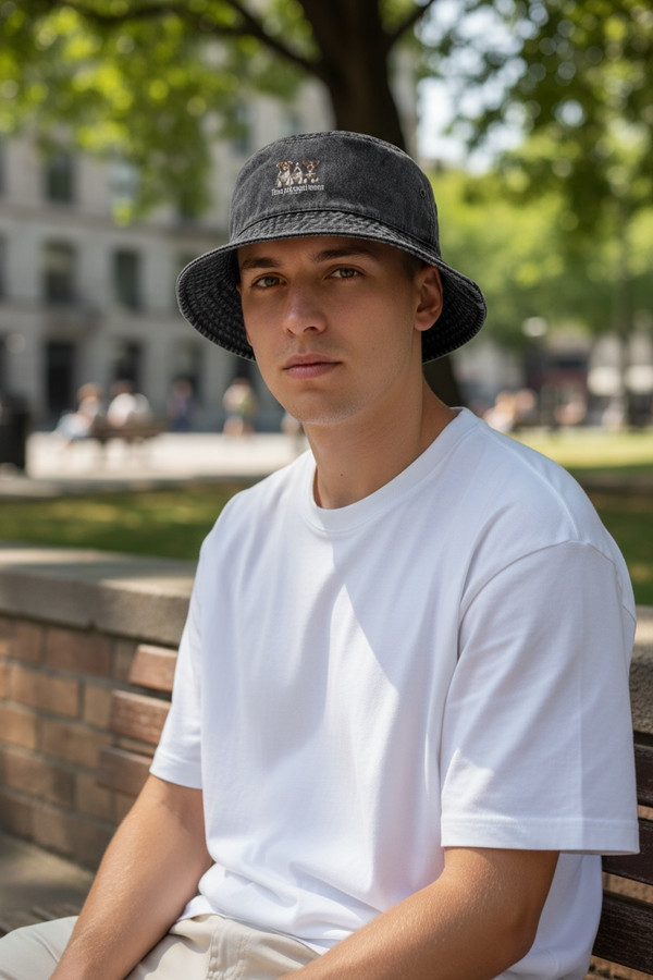 LAPSI Three dog series jack ruseell terrier bucket hat