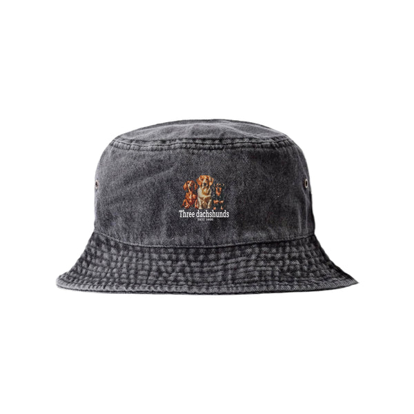 LAPSI Three dog series Dachshunds bucket hat