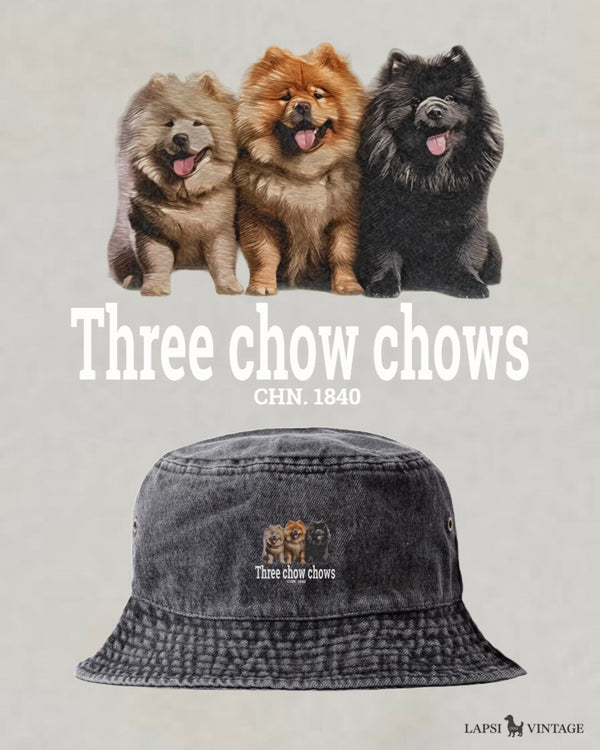 LAPSI Three dog series Chow Chow bucket hat