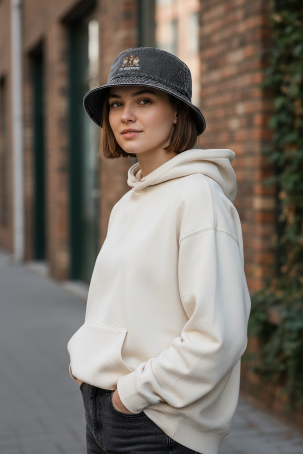 LAPSI Three dog series Shetland sheepdog bucket hat