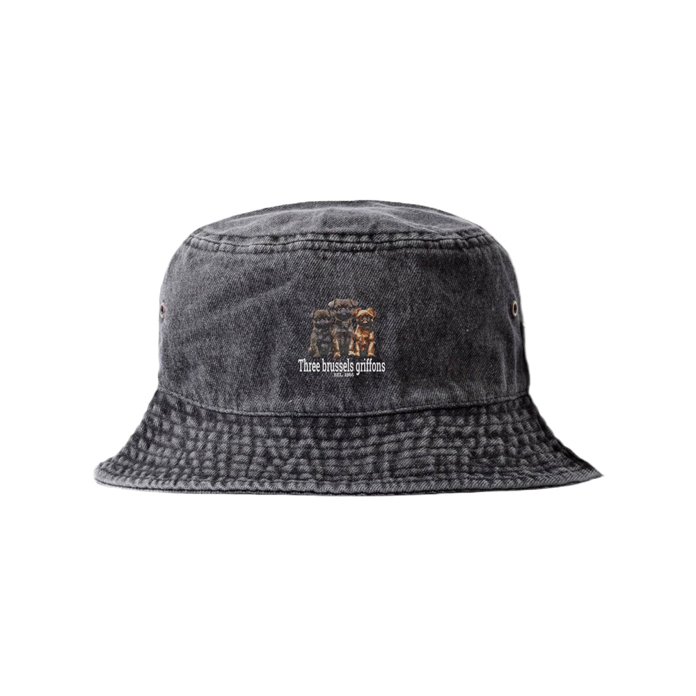 LAPSI Three dog series Brussels griffon bucket hat