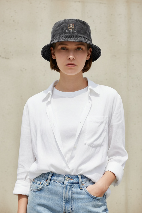 LAPSI Three dog series Bull terrier bucket hat