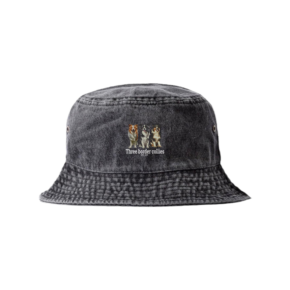 LAPSI Three dog series border collie bucket hat