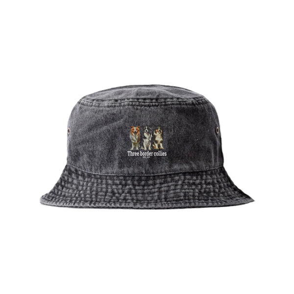 LAPSI Three dog series border collie bucket hat