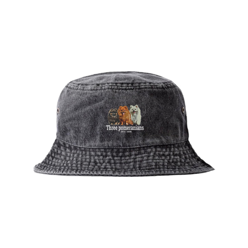 LAPSI Three dog series Pomeranian bucket hat