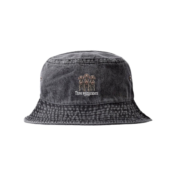 LAPSI Three dog series Weimaraner bucket hat