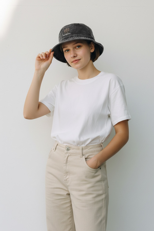 LAPSI Three dog series Weimaraner bucket hat