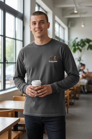 LAPSI Three dog series Austrian labradoodle long sleeve Tee