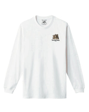 LAPSI Three dog series Old english sheepdog long sleeve Tee