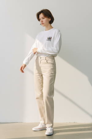 LAPSI Three dog series Kai dog long sleeve Tee