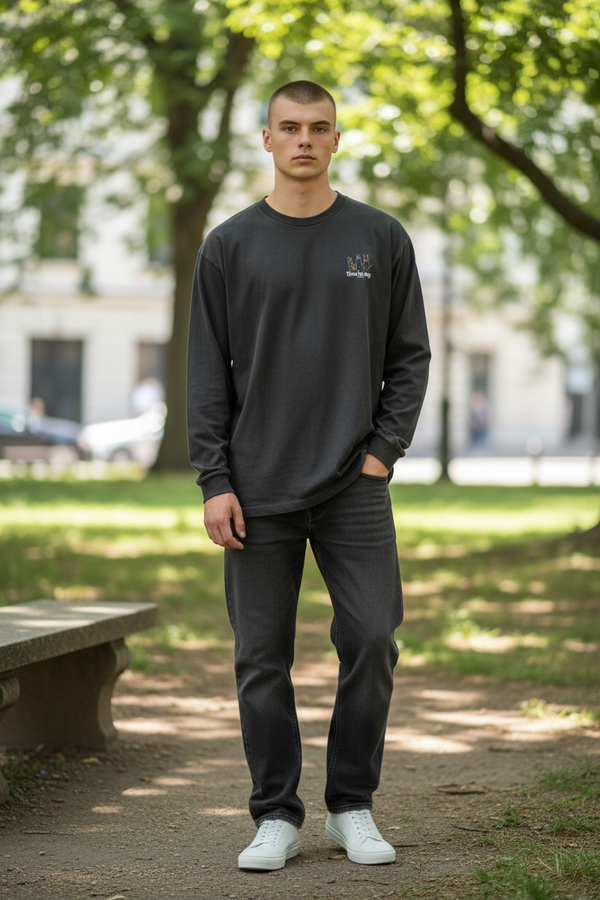 LAPSI Three dog series Kai dog long sleeve Tee