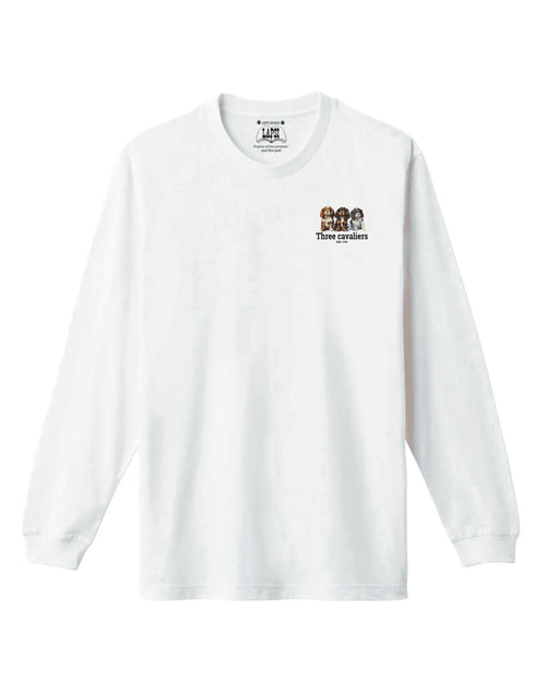 LAPSI Three dog series cavalier long sleeve tee