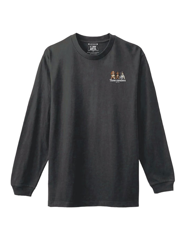 LAPSI Three dog series cavalier long sleeve tee