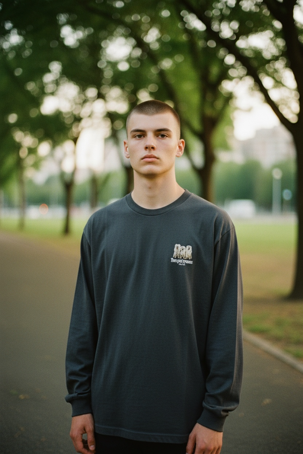 LAPSI Three dog series Great pyrenees long sleeve Tee