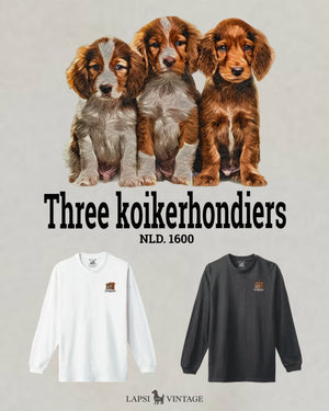 LAPSI Three dog series Koikerhondiers long sleeve Tee