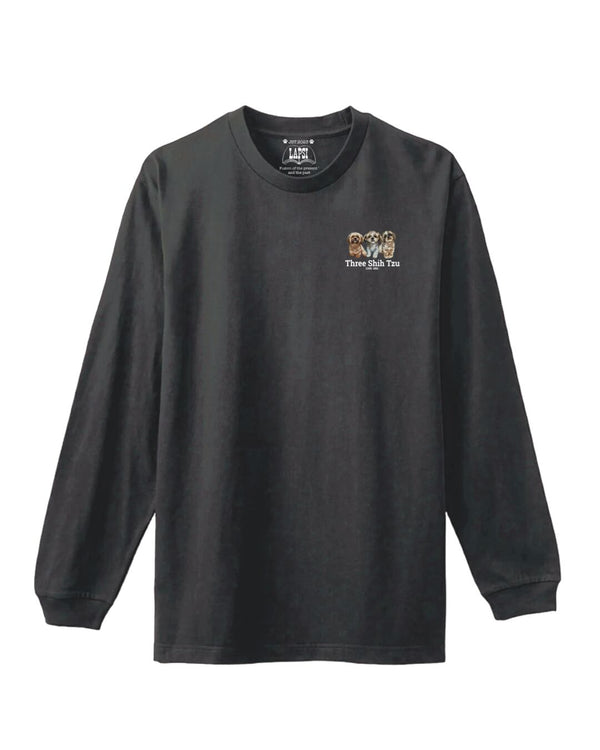 LAPSI Three dog series shihtzu long sleeve tee