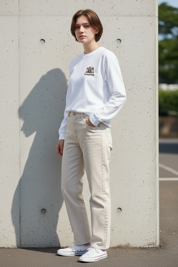 LAPSI Three dog series Shetland sheepdog long sleeve Tee