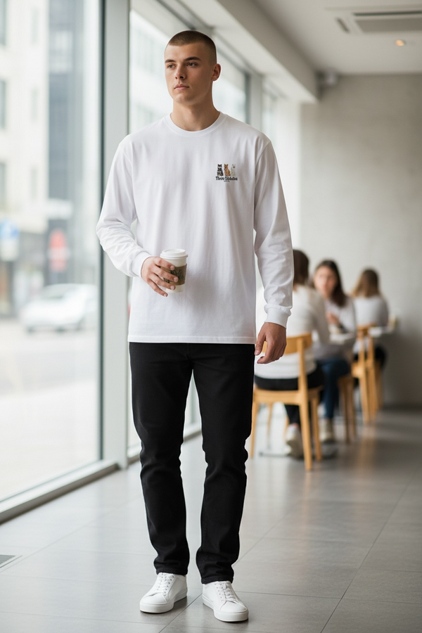 LAPSI Three dog series Shiba long sleeve tee