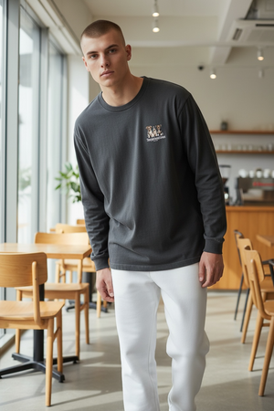 LAPSI Three dog series jack ruseell terrier long sleeve tee