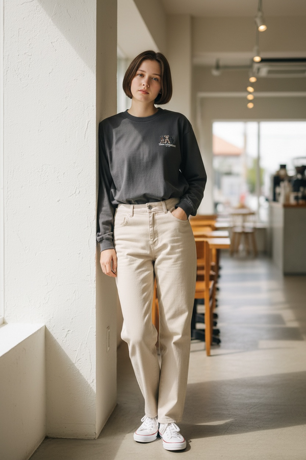 LAPSI Three dog series schnauzer long sleeve tee