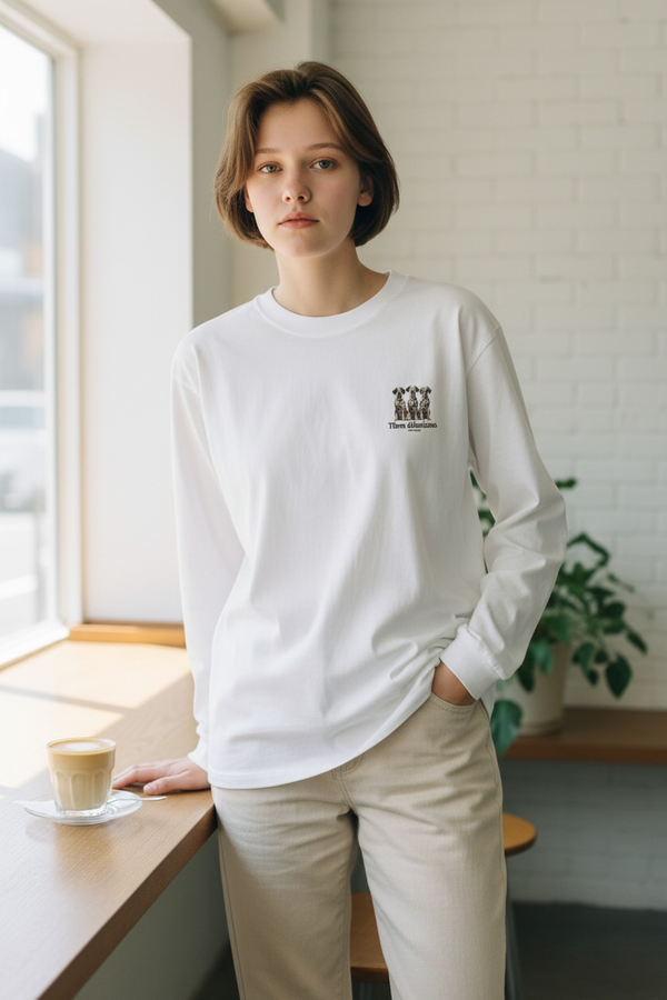 LAPSI Three dog series dalmatian long sleeve tee