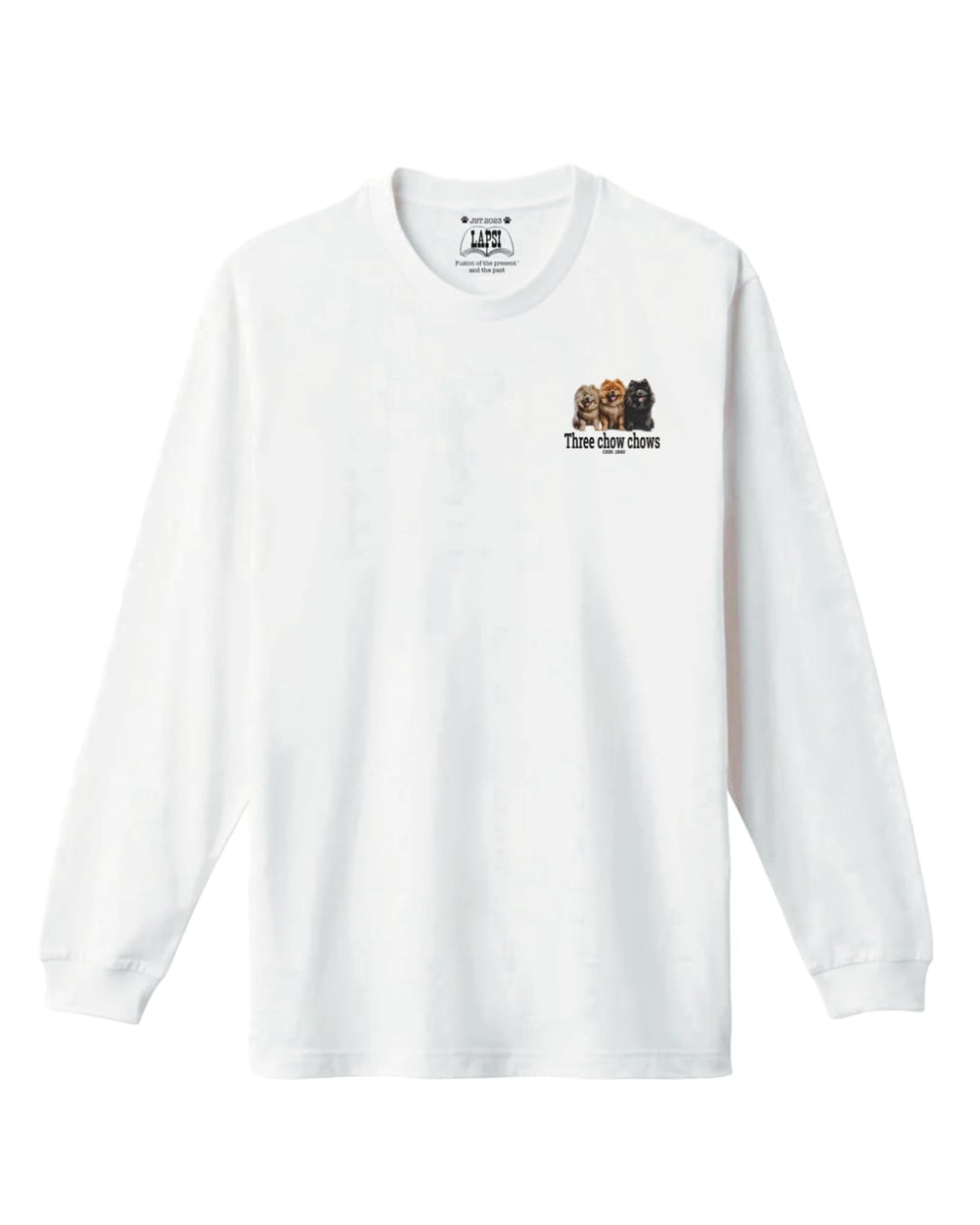 LAPSI Three dog series Chow Chow long sleeve Tee