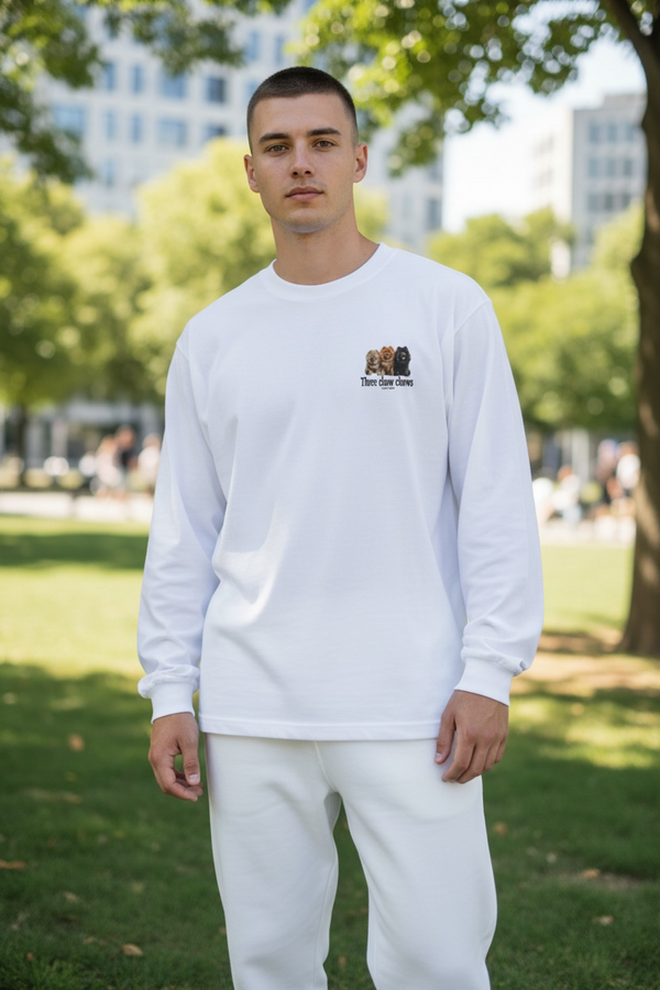 LAPSI Three dog series Chow Chow long sleeve Tee