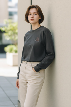 LAPSI Three dog series Doberman long sleeve Tee