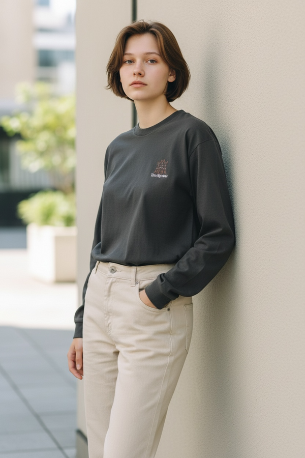 LAPSI Three dog series Doberman long sleeve Tee