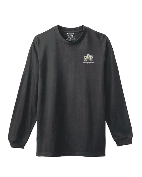 LAPSI Three dog series Japanese spitz long sleeve Tee