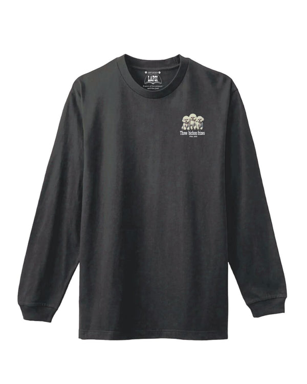 LAPSI Three dog series bichon frize long sleeve tee