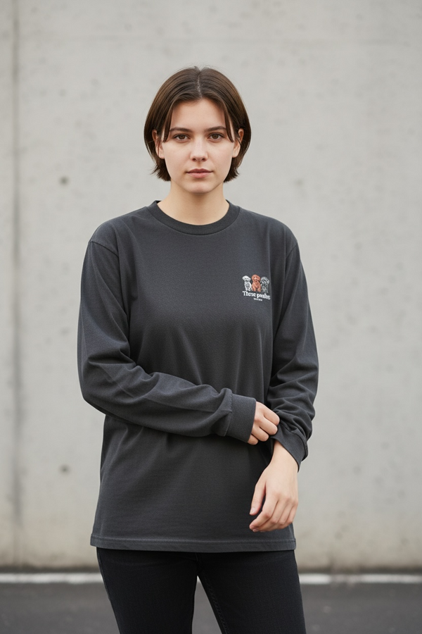 LAPSI Three dog series poodle long sleeve tee